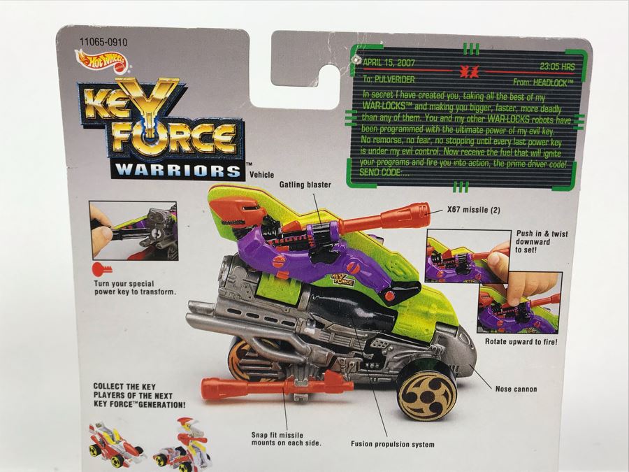 Vintage 1993 New Old Stock Mattel Hot Wheels Key Force Warriors [Photo 9]