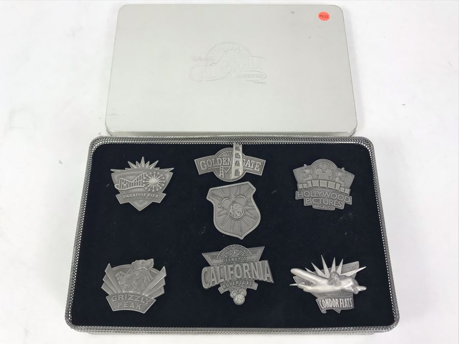 Walt Disneys California Adventure Exclusive Annual Passholders 6 Pin Set