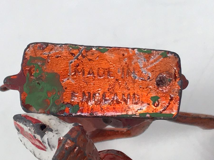 Old Hand Painted Native American Indians Metal Soldiers Made In England [Photo 9]