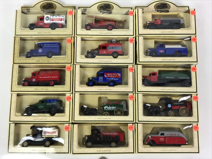 (15) Vintage New Old Stock Chevron Lledo Die-Cast Metal Replica Cars Made In England - See Photos For Individual Cars [Photo 1]