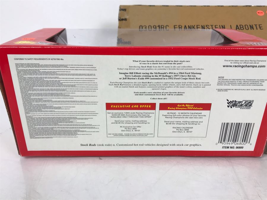 Collectible Limited Edition NASCAR Stock Rods Frankenstein Labonte Die Cast Replica Cars New In Boxes [Photo 19]