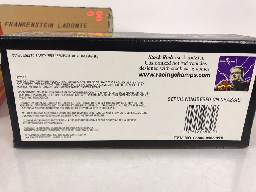 Collectible Limited Edition NASCAR Stock Rods Frankenstein Labonte Die Cast Replica Cars New In Boxes [Photo 8]
