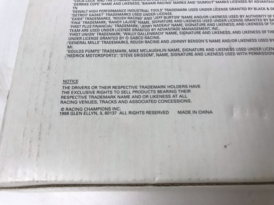 50th Anniversary Of NASCAR Racing Champions Cars WCW World Championship Wrestling 12 Cars With Wooden Display Base And Box [Photo 17]