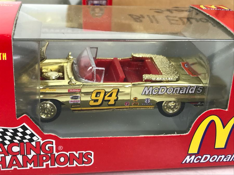 Rare Bill Elliot Stock Rod Fan Set With (4) Gold Cars [Photo 6]