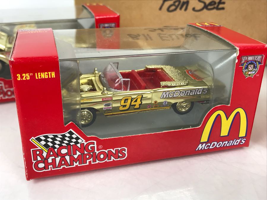 Rare Bill Elliot Stock Rod Fan Set With (4) Gold Cars [Photo 5]