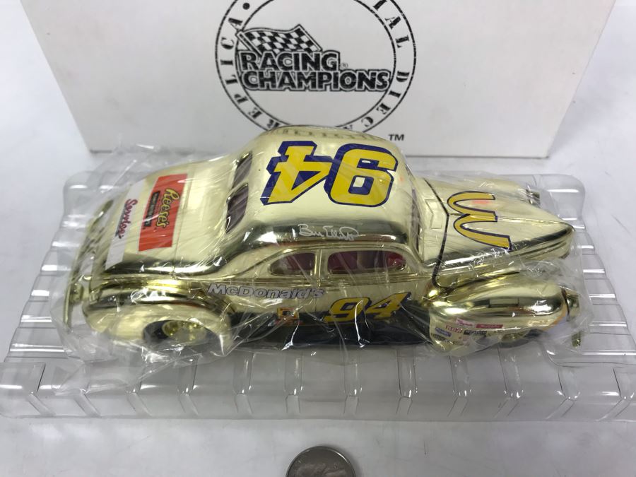 Stock Rod Gold Bill Elliot McDonalds NASCAR 50th 1940 Ford Coupe RC Mail Order Direct New Old Stock [Photo 3]
