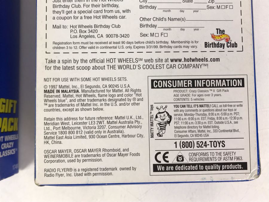 Pair Of New Old Stock Hot Wheels Crazy Classics [Photo 11]