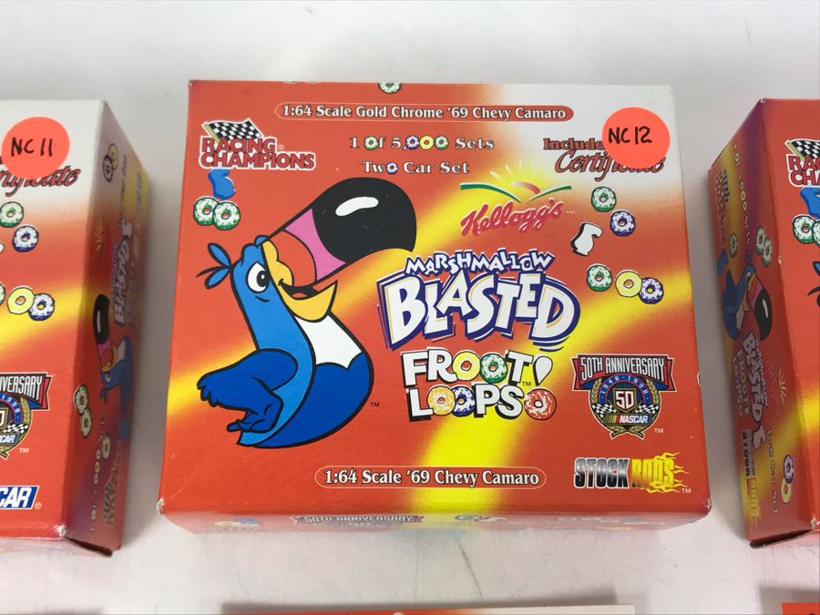 (4) Limited Edition Racing Champions Cars Stock Rods 1:64 Scale 1969 Chevy Camaro [Photo 8]