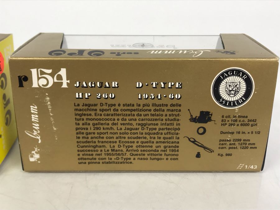 Pair Of Brumm Diecast Model Jaguar Cars Made In Italy In Original Boxes [Photo 16]