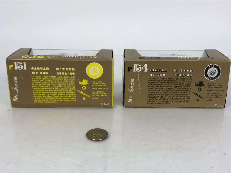 Pair Of Brumm Diecast Model Jaguar Cars Made In Italy In Original Boxes [Photo 14]