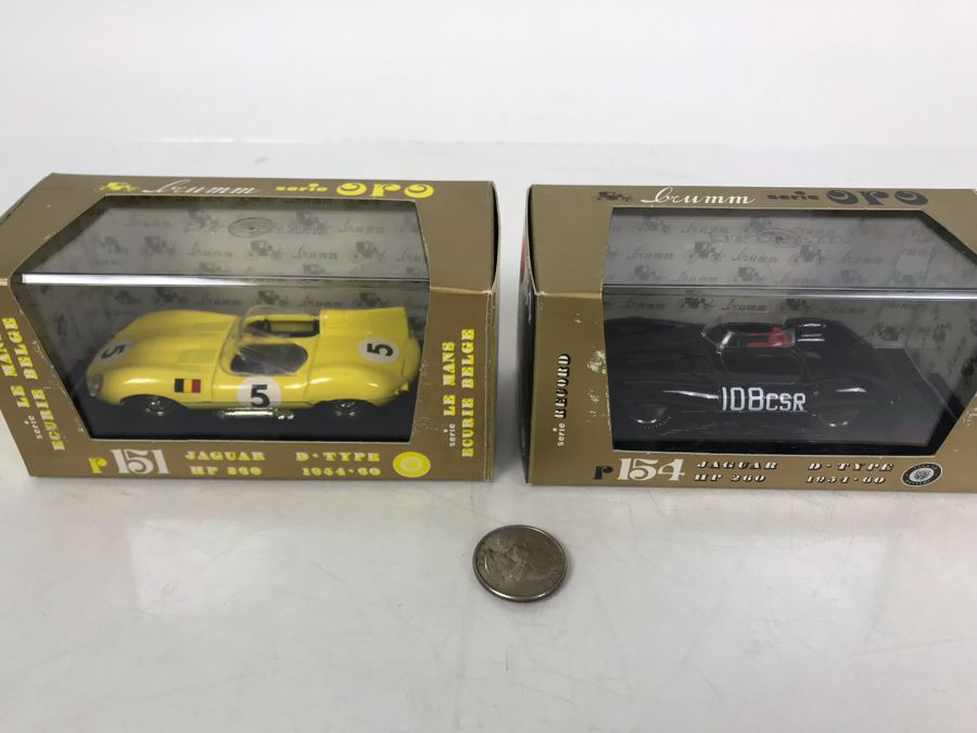 Pair Of Brumm Diecast Model Jaguar Cars Made In Italy In Original Boxes [Photo 3]