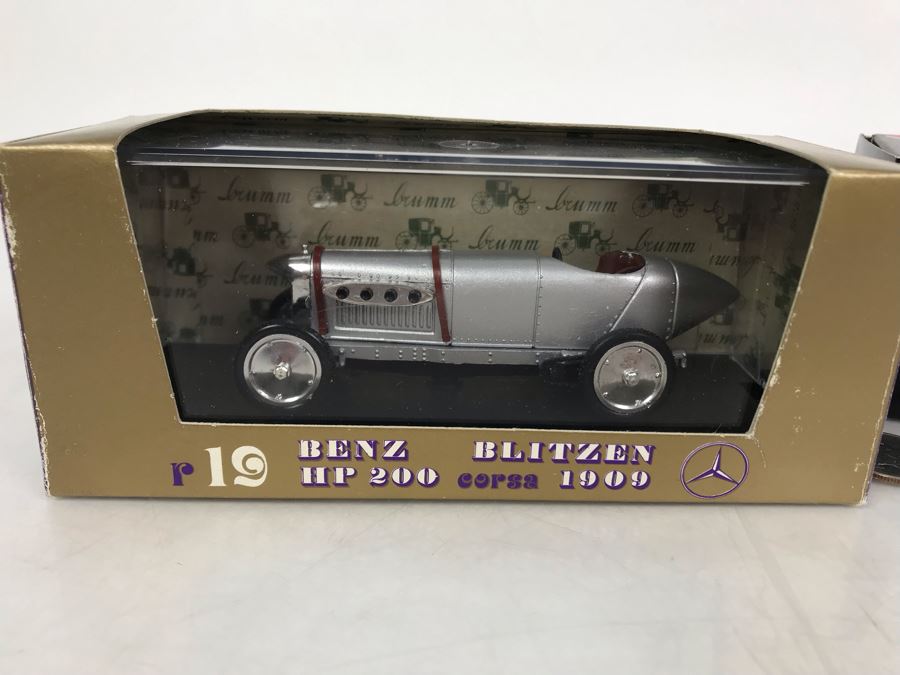 Pair Of Brumm Diecast Model Mercedes Benz Cars Made In Italy In Original Boxes [Photo 7]