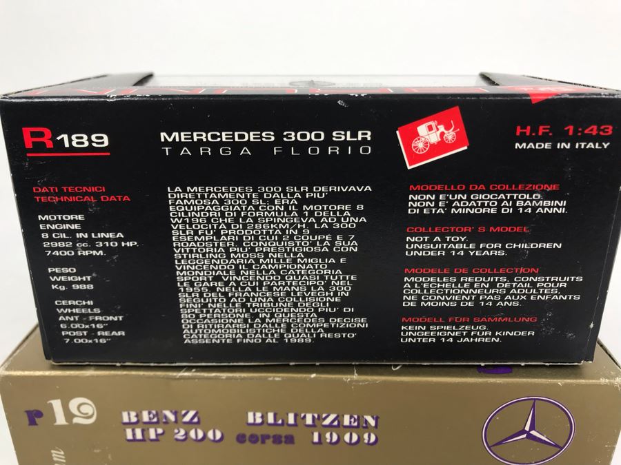 Pair Of Brumm Diecast Model Mercedes Benz Cars Made In Italy In Original Boxes [Photo 15]