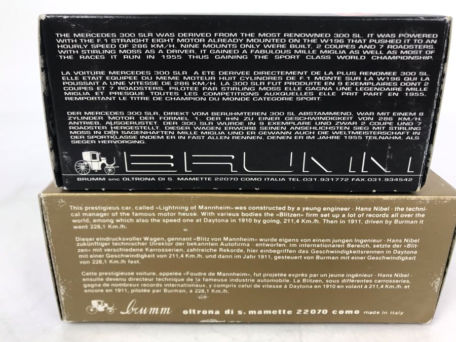 Pair Of Brumm Diecast Model Mercedes Benz Cars Made In Italy In Original Boxes [Photo 18]
