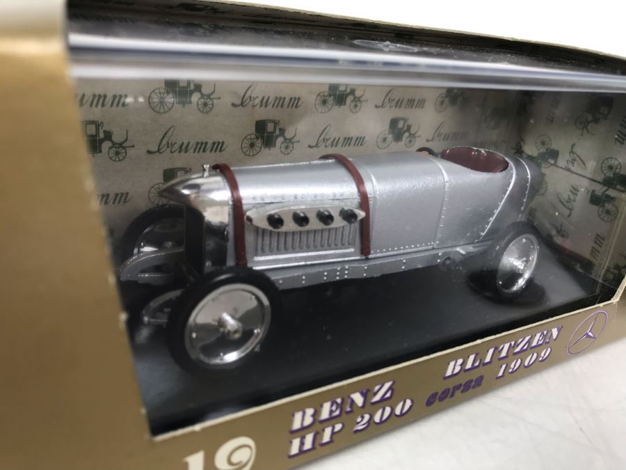 Pair Of Brumm Diecast Model Mercedes Benz Cars Made In Italy In Original Boxes [Photo 5]