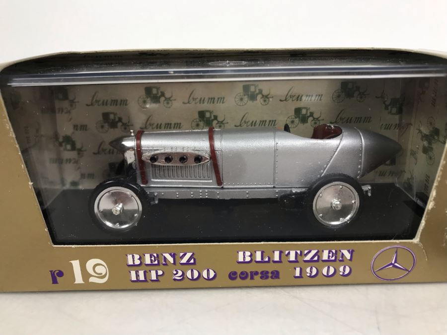 Pair Of Brumm Diecast Model Mercedes Benz Cars Made In Italy In Original Boxes [Photo 3]