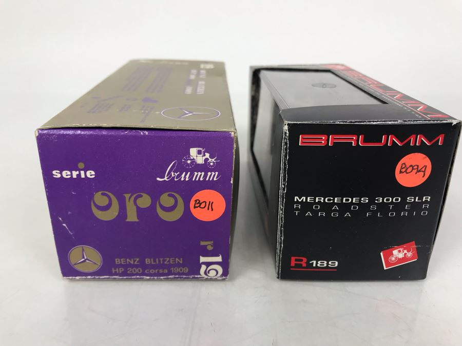 Pair Of Brumm Diecast Model Mercedes Benz Cars Made In Italy In Original Boxes [Photo 12]
