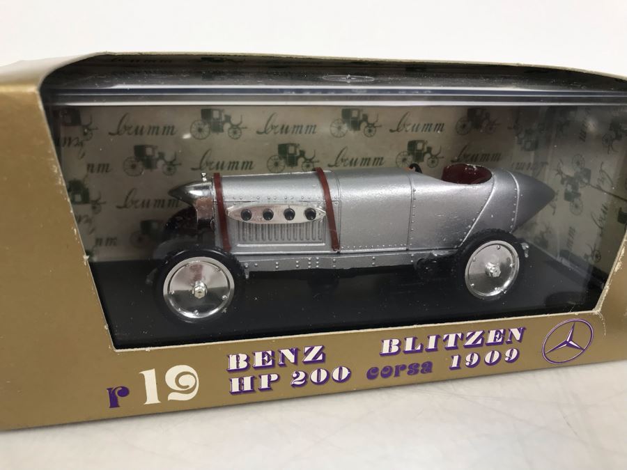 Pair Of Brumm Diecast Model Mercedes Benz Cars Made In Italy In Original Boxes [Photo 2]