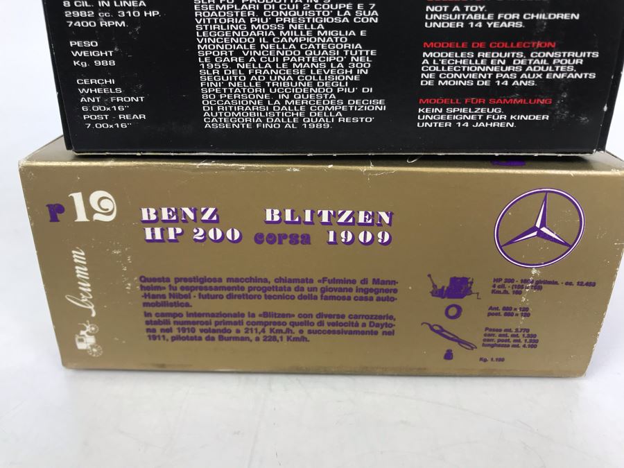 Pair Of Brumm Diecast Model Mercedes Benz Cars Made In Italy In Original Boxes [Photo 16]