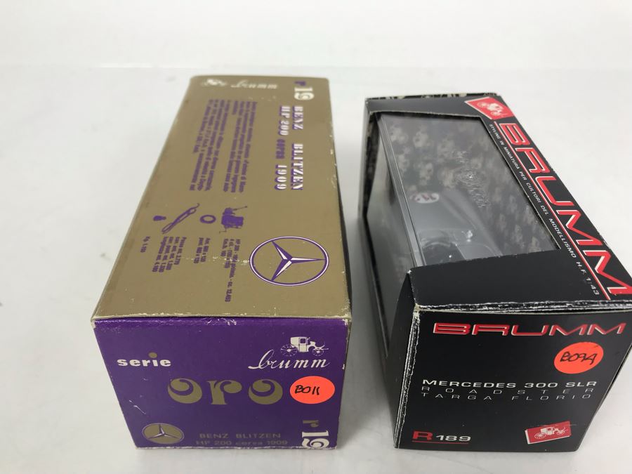 Pair Of Brumm Diecast Model Mercedes Benz Cars Made In Italy In Original Boxes [Photo 13]