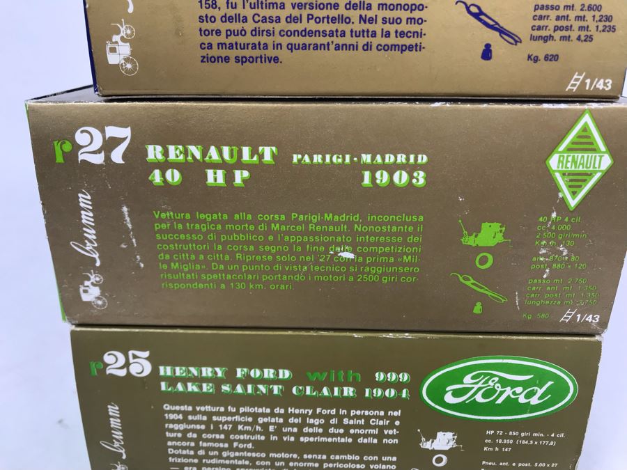 Collection Of (3) Brumm Diecast Model Cars Made In Italy In Original Boxes [Photo 15]