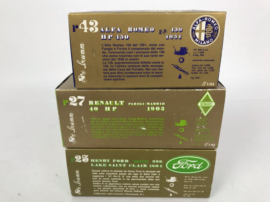 Collection Of (3) Brumm Diecast Model Cars Made In Italy In Original Boxes [Photo 13]