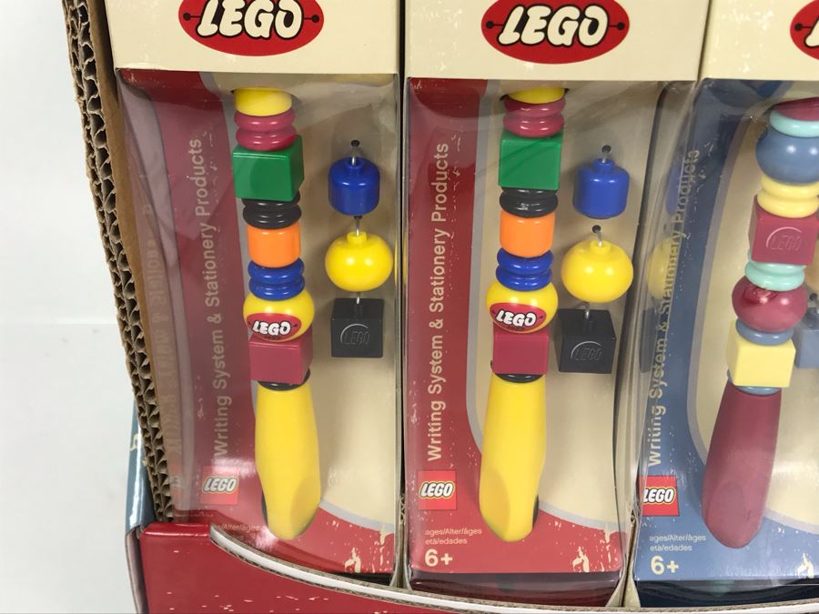 Collectible LEGO Pens 50th Anniversary Edition Of LEGO 12 Pens Total With Store Merchandiser [Photo 5]
