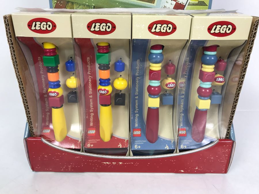 Collectible LEGO Pens 50th Anniversary Edition Of LEGO 12 Pens Total With Store Merchandiser [Photo 4]