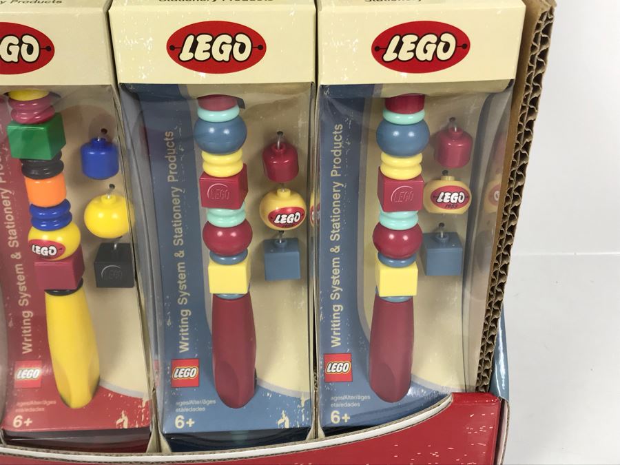 Collectible LEGO Pens 50th Anniversary Edition Of LEGO 12 Pens Total With Store Merchandiser [Photo 6]