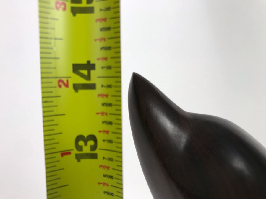 Vintage Seri Indians Ironwood Large Carving Dolphin Sculpture 7W X 14H [Photo 9]