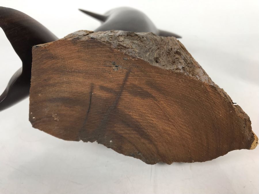 Vintage Seri Indians Ironwood Large Carving Dolphin Sculpture 7W X 14H [Photo 8]