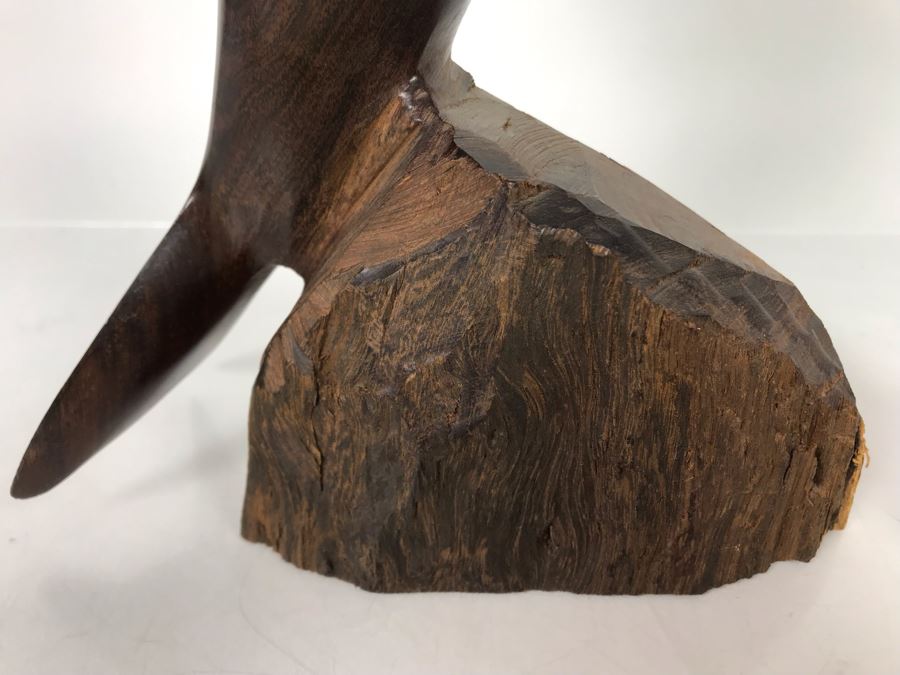 Vintage Seri Indians Ironwood Large Carving Dolphin Sculpture 7W X 14H [Photo 7]