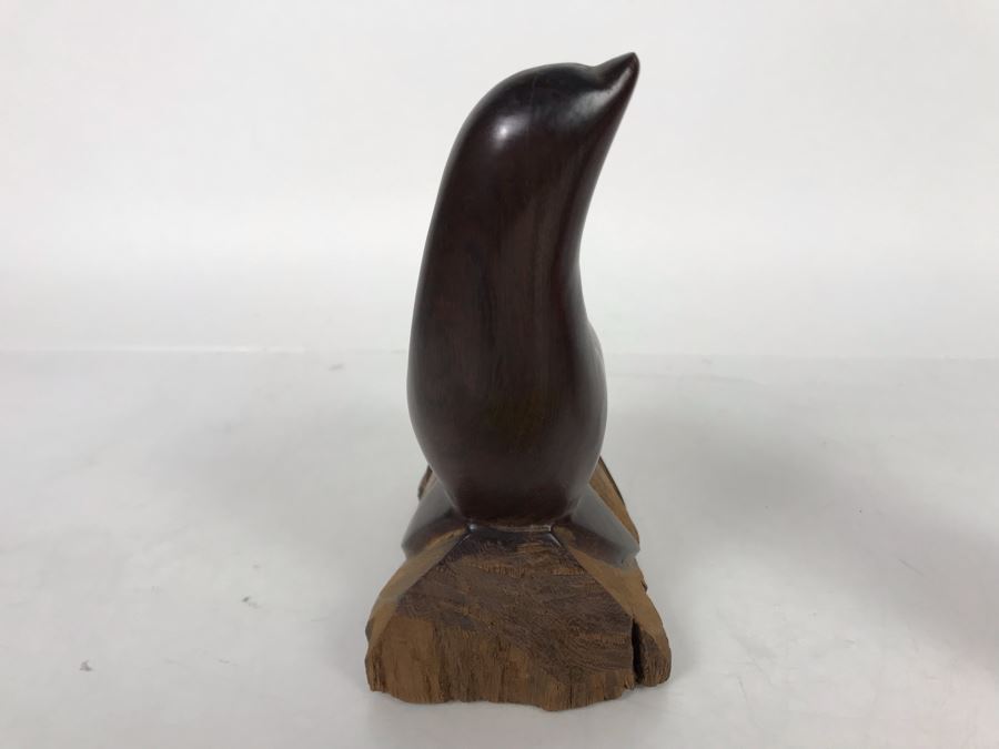 Vintage Seri Indians Ironwood Carving Seal Sculpture 6W X 6H [Photo 7]