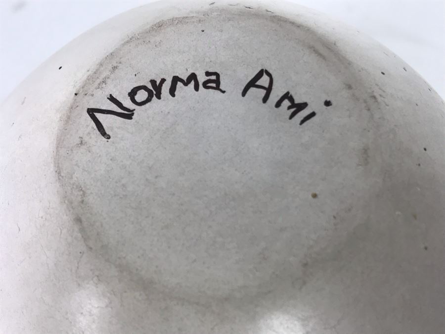 Vintage Norma Ami Hopi Native American Pottery Pot 7 X 7 [Photo 13]