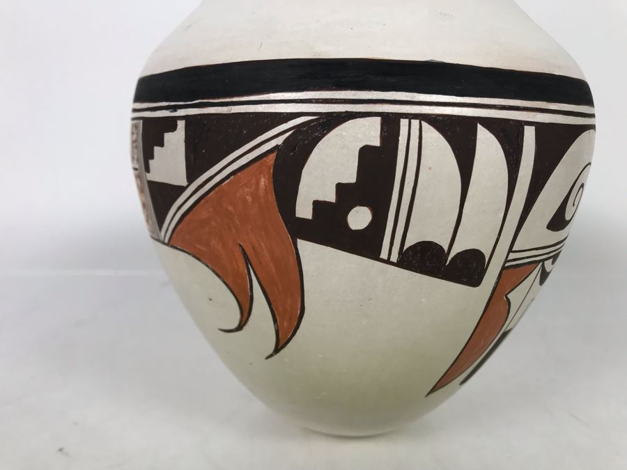 Vintage Norma Ami Hopi Native American Pottery Pot 7 X 7 [Photo 7]