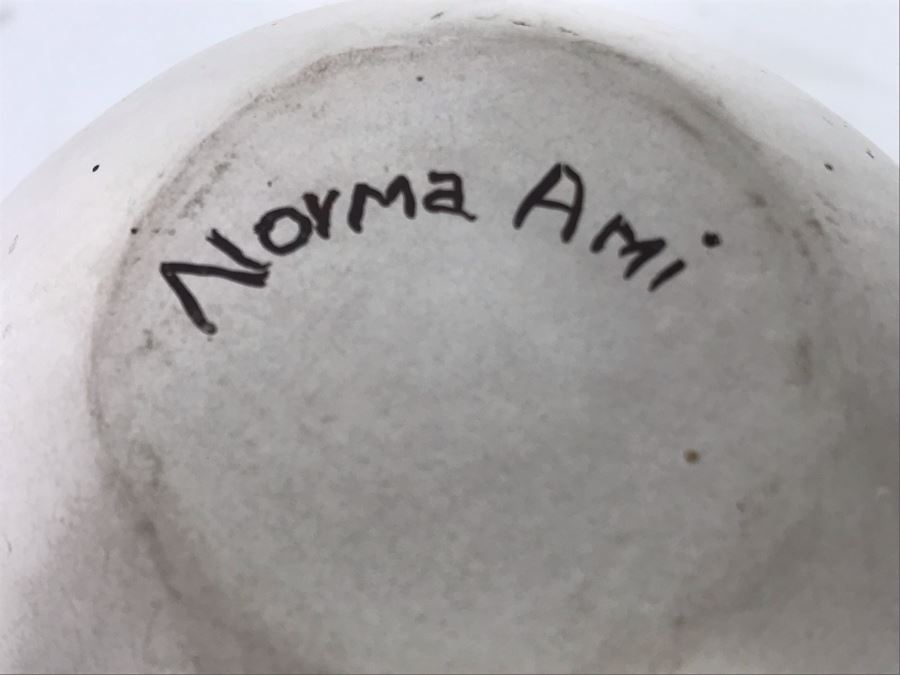 Vintage Norma Ami Hopi Native American Pottery Pot 7 X 7 [Photo 14]