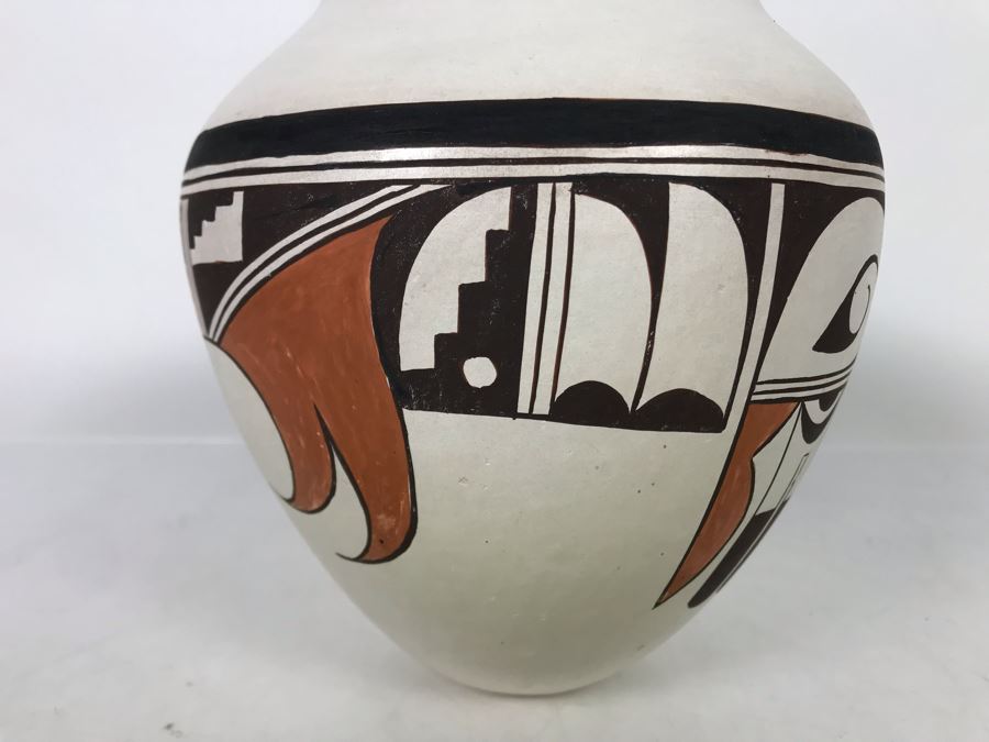 Vintage Norma Ami Hopi Native American Pottery Pot 7 X 7 [Photo 4]
