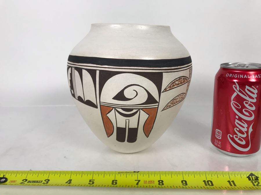 Vintage Norma Ami Hopi Native American Pottery Pot 7 X 7 [Photo 2]