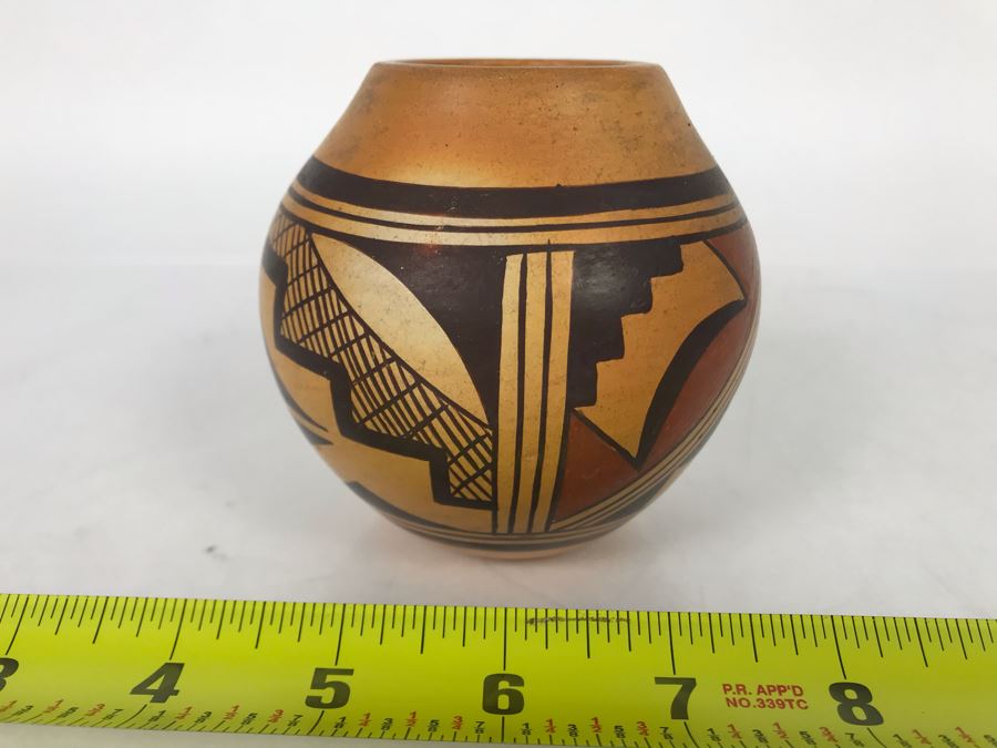Vintage Norma Ami Hopi Native American Pottery Pot 4 X 4 [Photo 2]