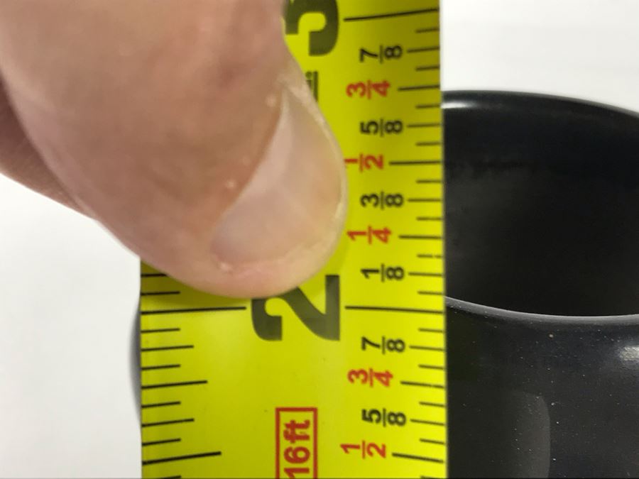 Vintage 1974 Signed Native American Black Pottery Juan Tafoya (1949-2006) San Ildefonso 4W X 2H [Photo 13]