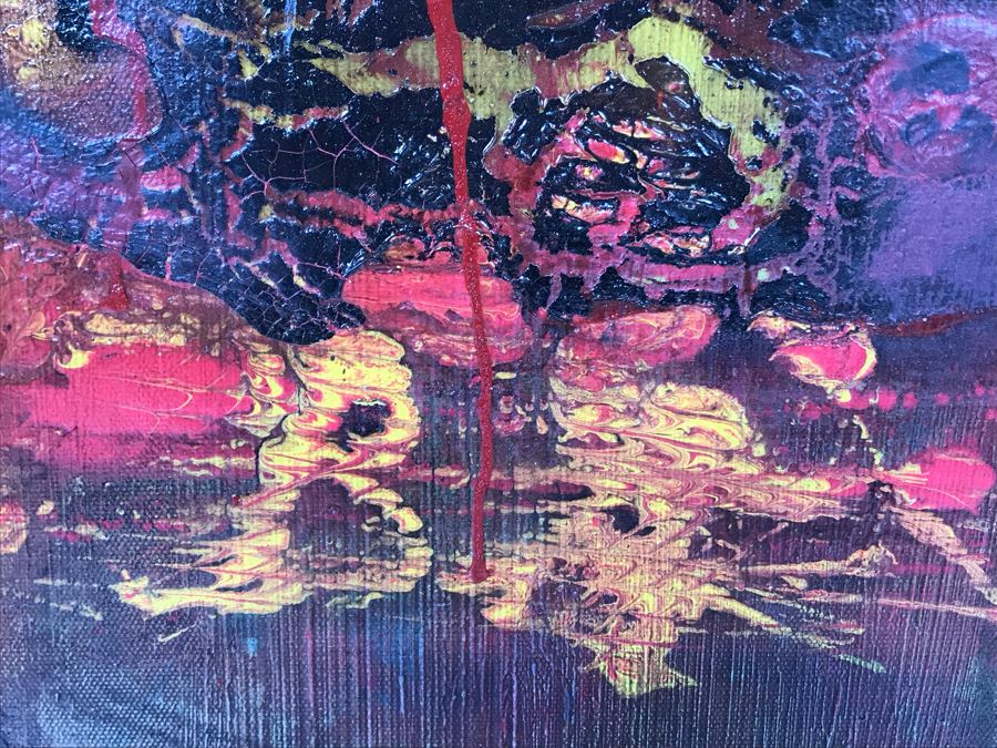 Original Signed Mixed Media Artwork By Iraqi Artist 20 X 28 [Photo 9]