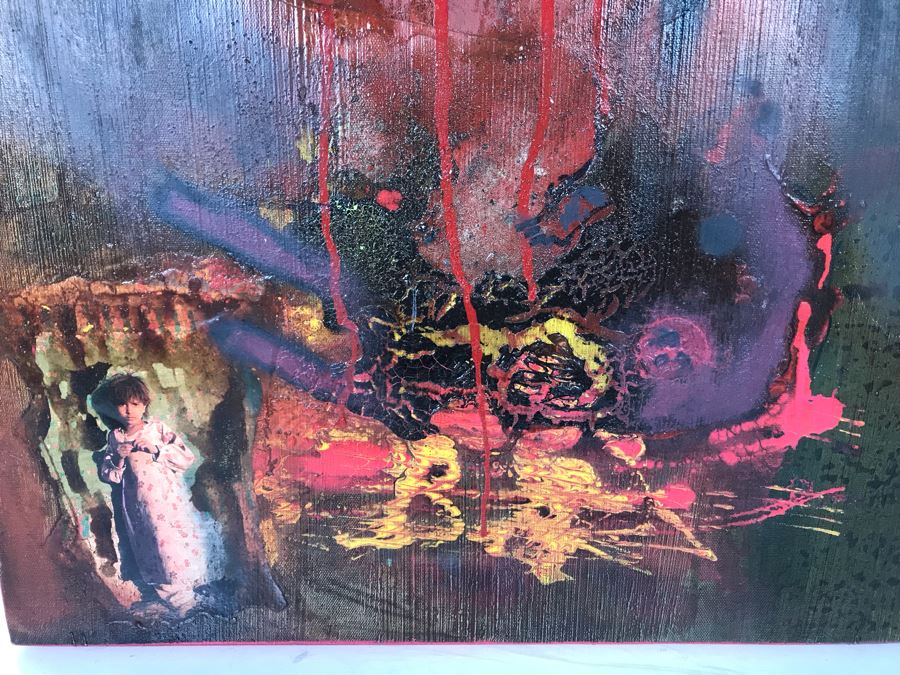 Original Signed Mixed Media Artwork By Iraqi Artist 20 X 28 [Photo 6]