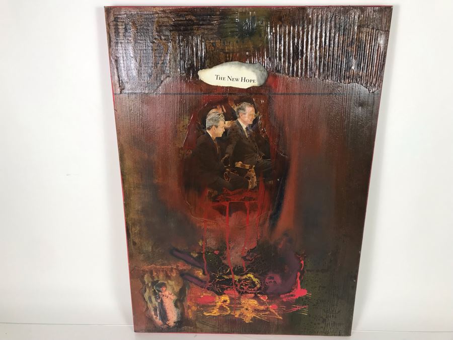 Original Signed Mixed Media Artwork By Iraqi Artist 20 X 28 [Photo 2]