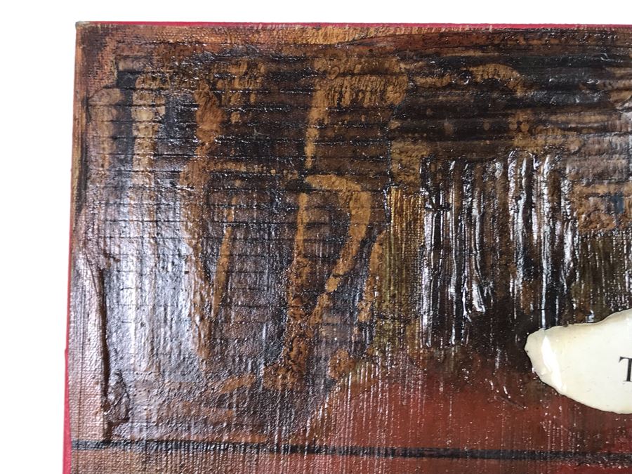 Original Signed Mixed Media Artwork By Iraqi Artist 20 X 28 [Photo 13]