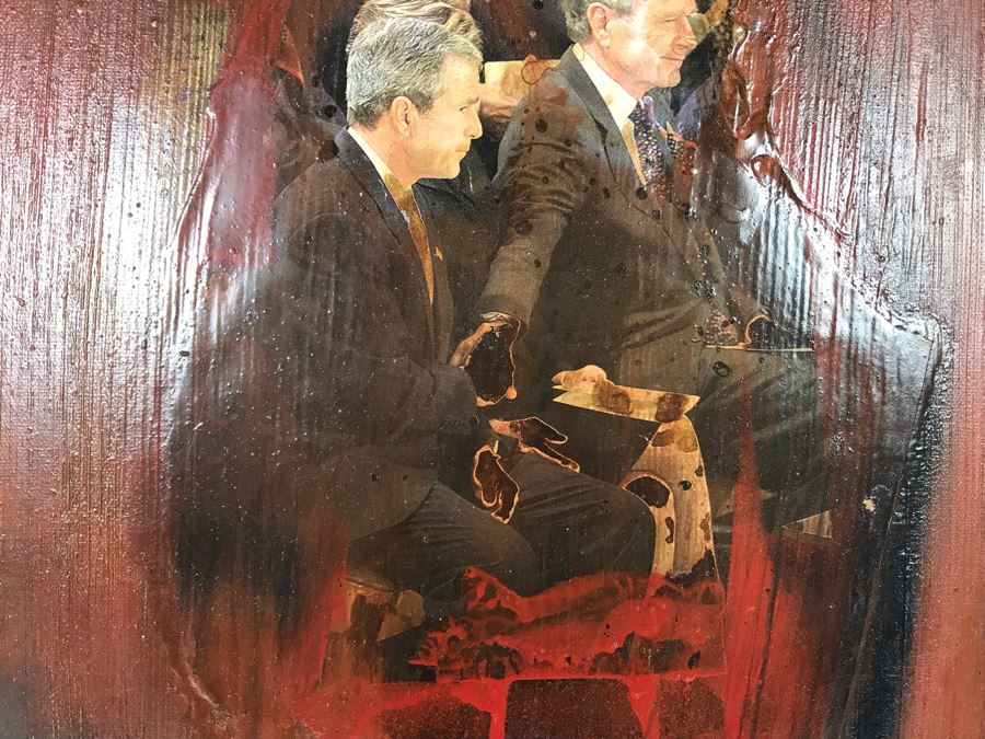 Original Signed Mixed Media Artwork By Iraqi Artist 20 X 28 [Photo 5]