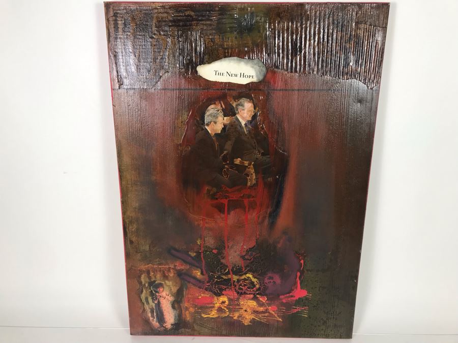 Original Signed Mixed Media Artwork By Iraqi Artist 20 X 28 [Photo 1]