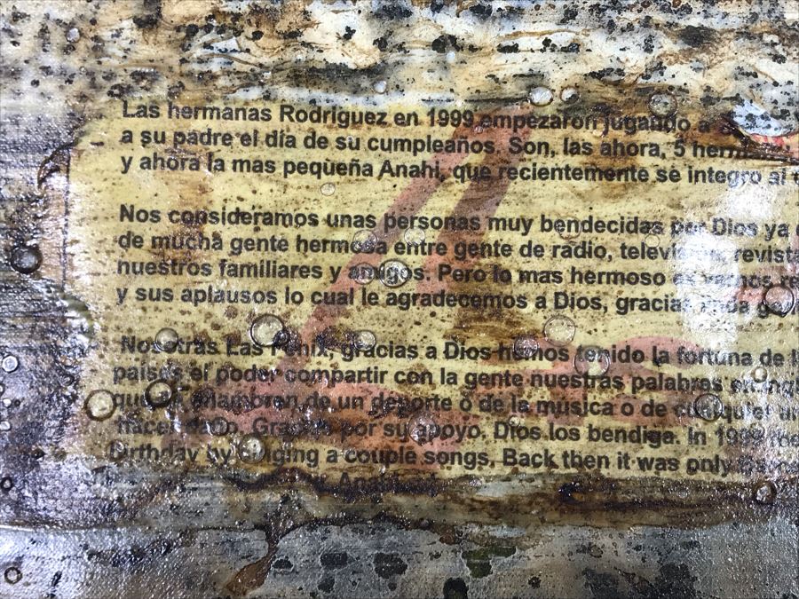 Original Signed Mixed Media Artwork By Iraqi Artist 24 X 30 (Holes / Burns In Canvas Art Intentional) [Photo 8]