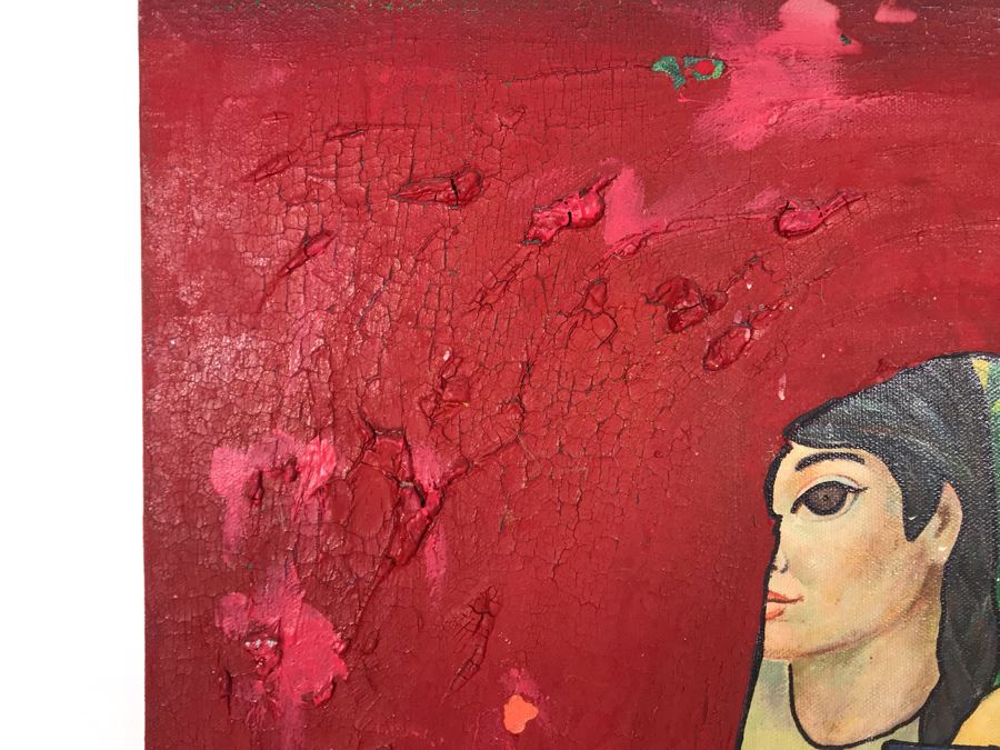 Original Signed Artwork By Iraqi Artist 20 X 24 [Photo 6]