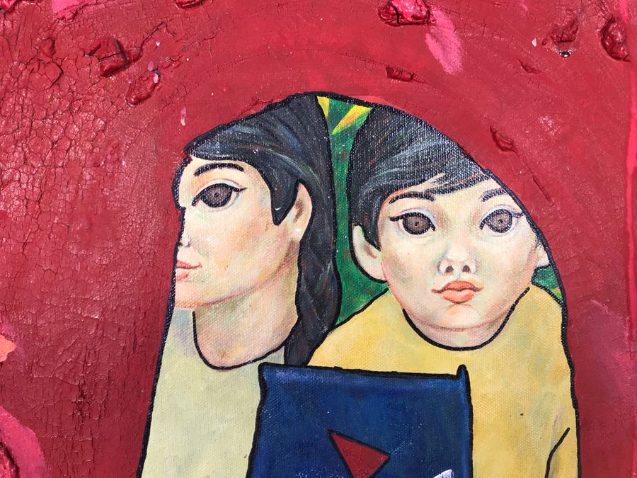 Original Signed Artwork By Iraqi Artist 20 X 24 [Photo 3]