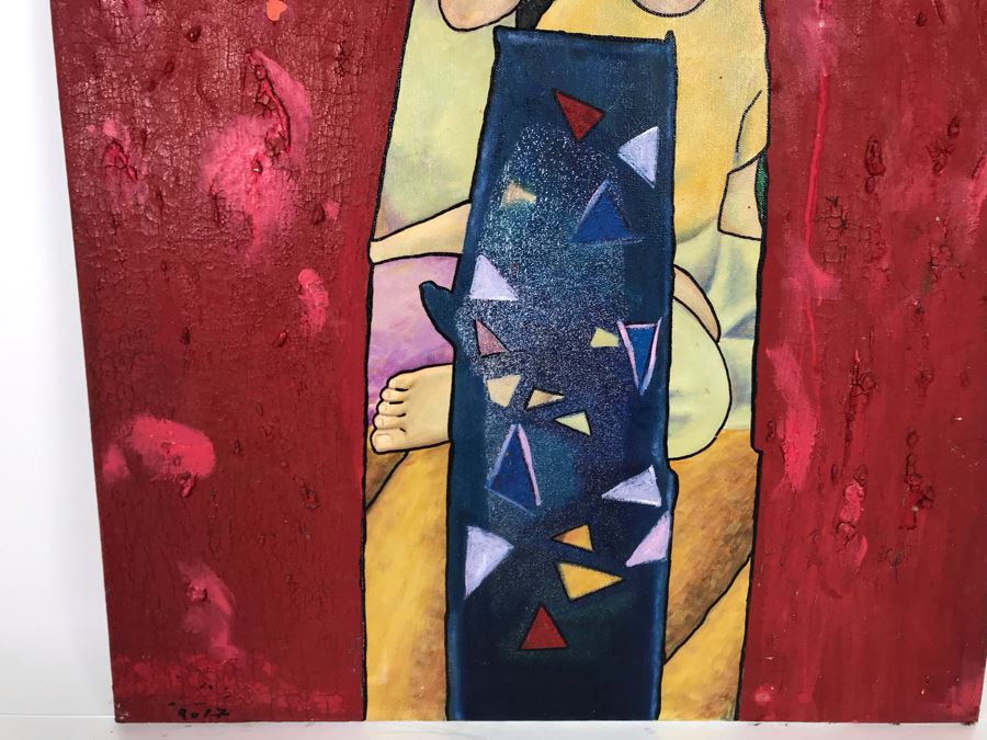 Original Signed Artwork By Iraqi Artist 20 X 24 [Photo 4]